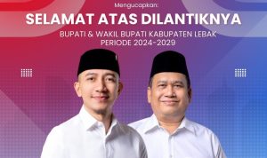 Dinas Koperasi dan UMKM Mengucapkan: Selamat Atas Dilantiknya Bupati dan Wakil Bupati Lebak Dinas koperasi dan UMKM Lebak